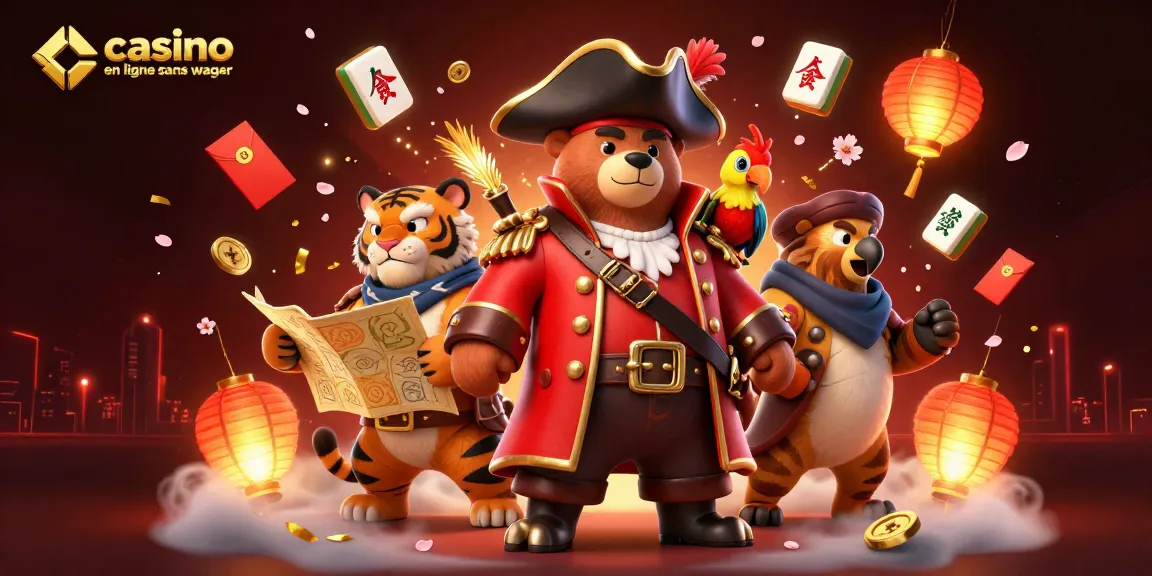Plongez dans l'univers du casino en ligne sans wager avec cette illustration 3D dynamique captivante.