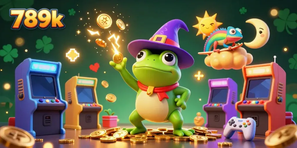 Join the adventure at 789k with a weather wizard frog and chameleon amidst gaming excitement!