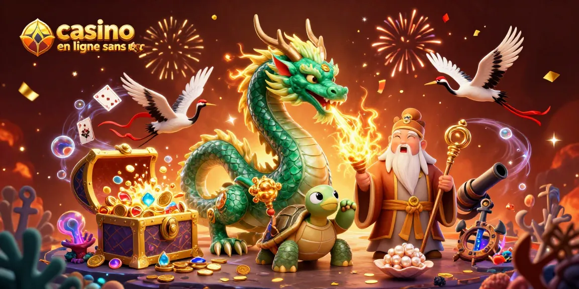 Jouez dans un casino en ligne sans KYC avec cette illustration dynamique et festive