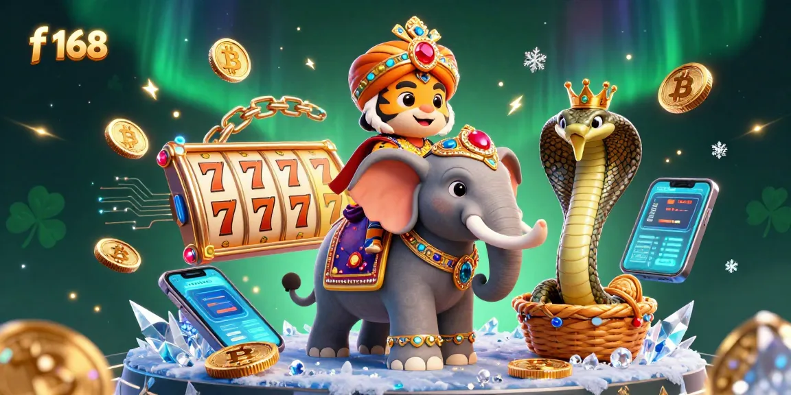 Experience thrilling wins at f 168 with gem-encrusted characters and vibrant casino elements!