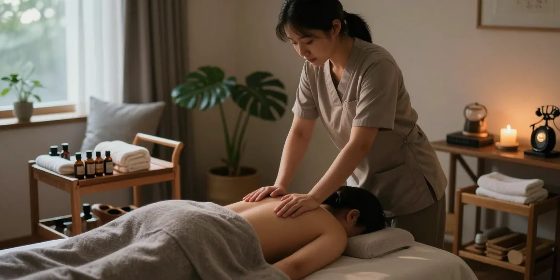 Experience 광진구출장마사지 in a relaxing home environment with a skilled therapist providing soothing care.