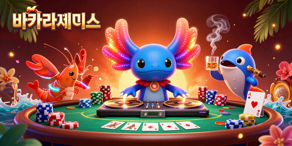 바카라사이트에서 화려한 바카라 경험을 즐기는 캐릭터들 모습