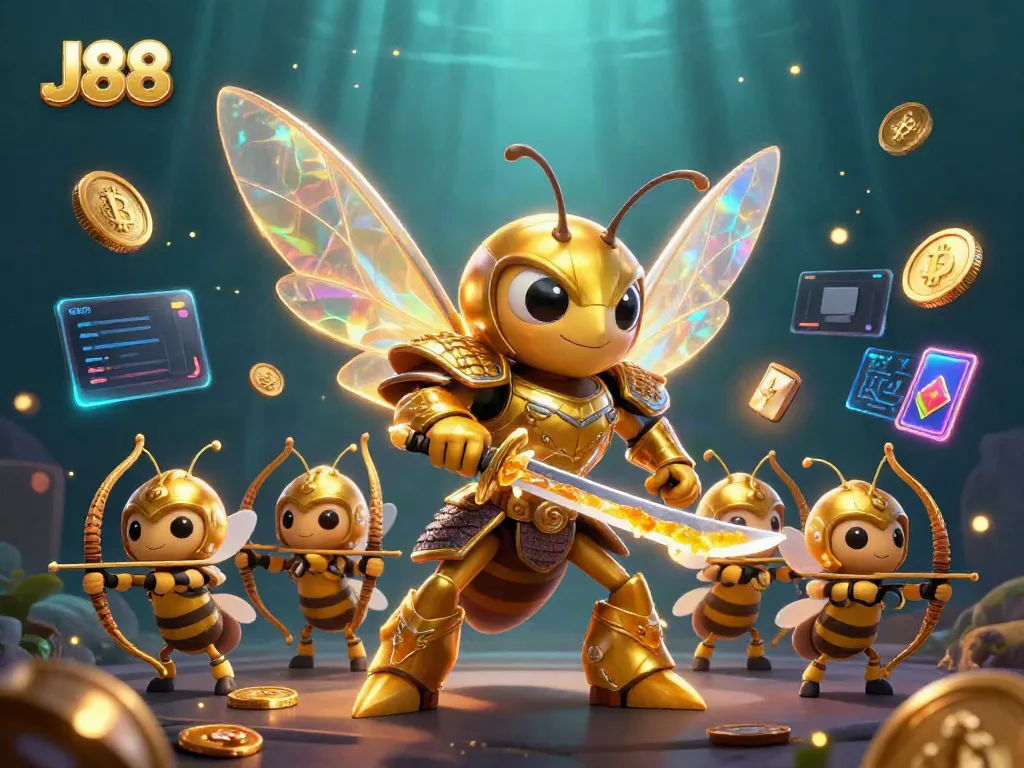 Engage in thrilling gameplay with J88 at a vibrant casino, featuring dynamic gaming elements.