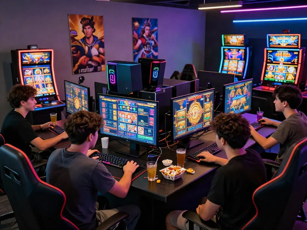 ZEUS222 merayakan pengalaman bermain slot online dengan pemain antusias di lingkungan permainan modern.
