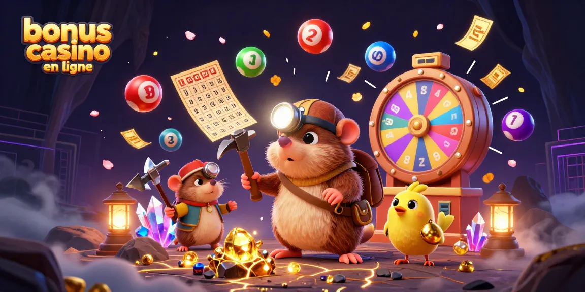 Découvrez le monde des bonus casino en ligne avec une illustration dynamique de personnages animés