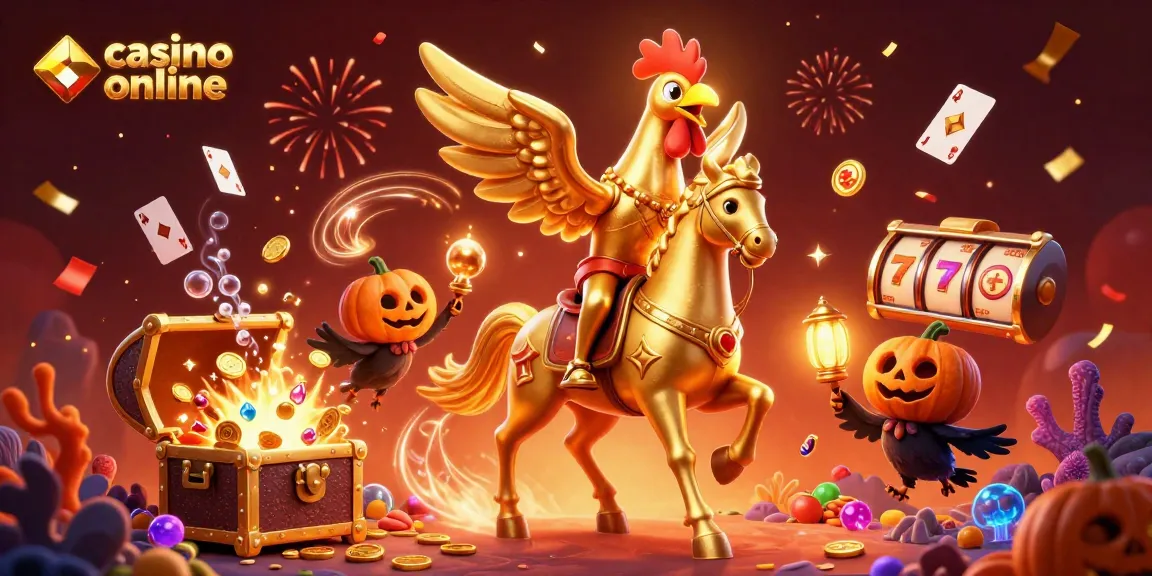 Înfruntă aventura la casino online cu un cocoș de aur și prietenii săi fantastici.