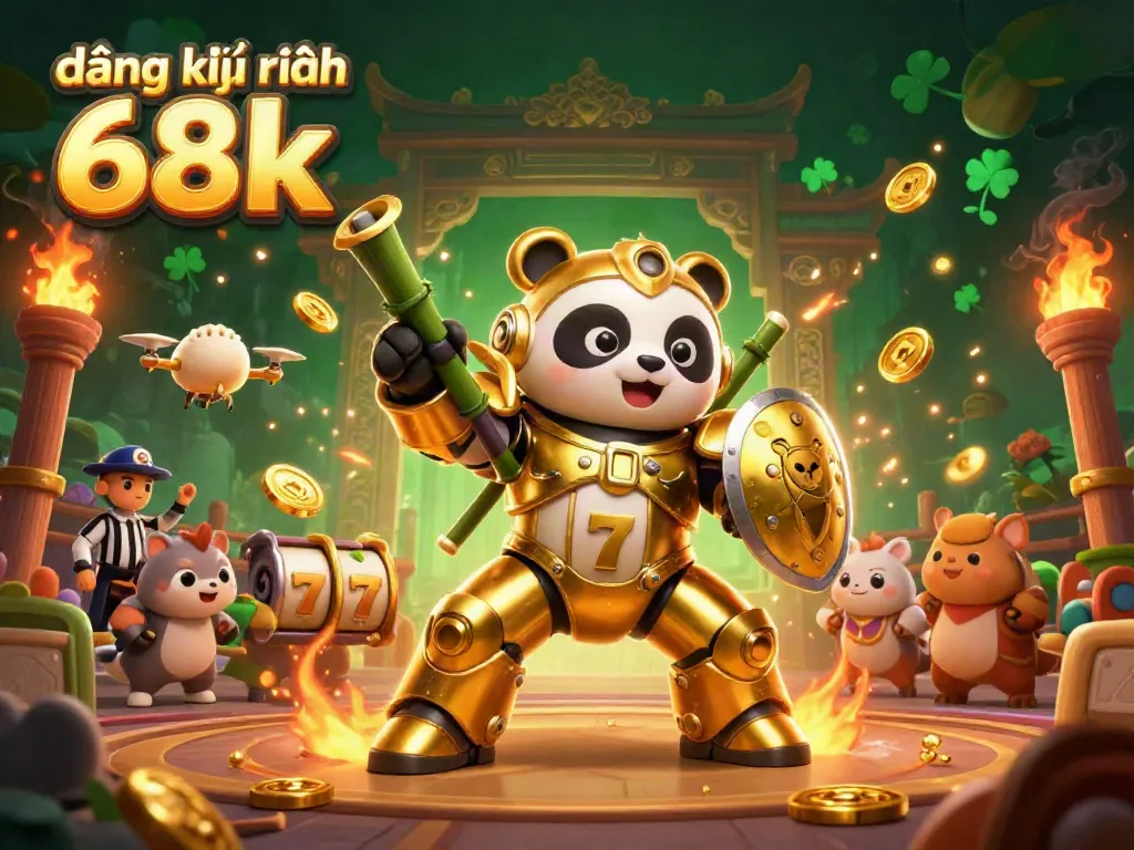 Experience the excitement of gambling with đăng ký nhận 68k in this vibrant, detailed 3D casino illustration.