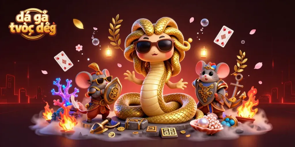 Experience explosive đá gà trực tiếp action with vibrant challenges and animated characters in a dynamic scene.