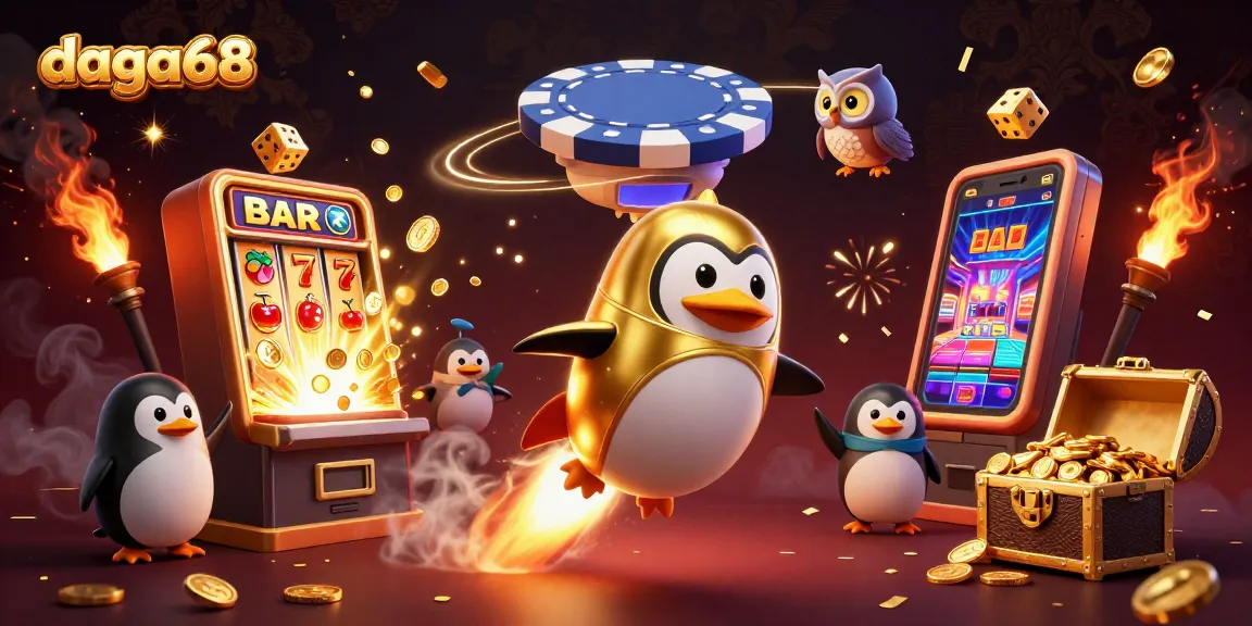 Experience thrilling action with daga68 in a vibrant casino adventure illustration.