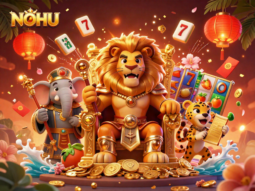 Experience NOHU's vibrant online casino world with stunning characters and dynamic slot games.