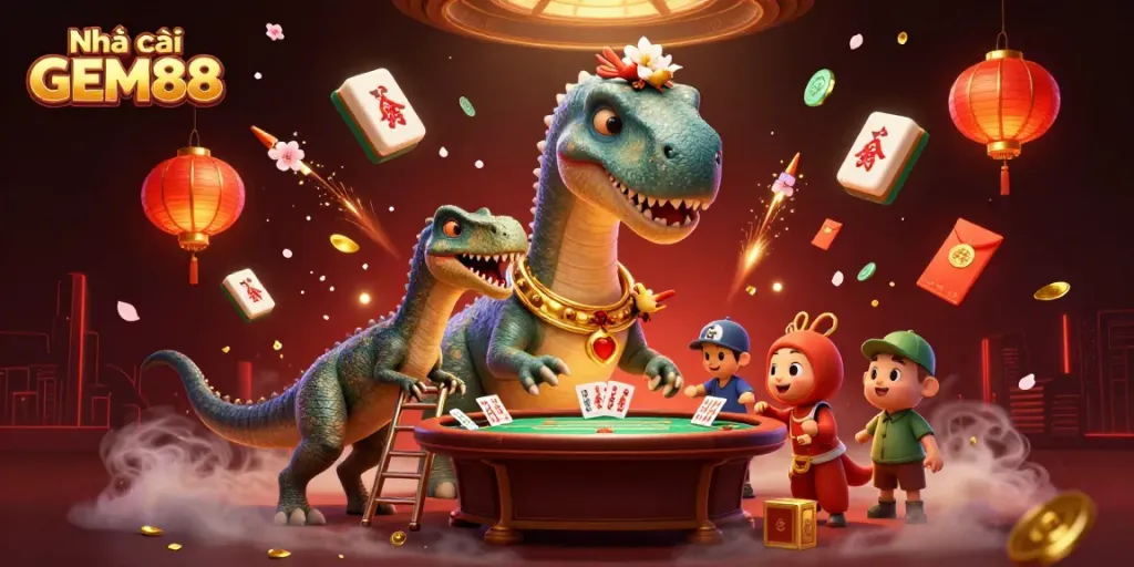 Experience thrilling moments at Nhà cái GEM88 with a vibrant and interactive casino scene.