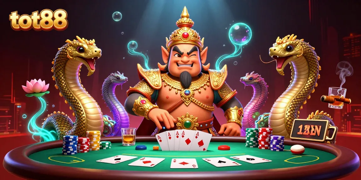 Experience top-tier gaming with "tot88" featuring vibrant 3D style elements and engaging character dynamics
