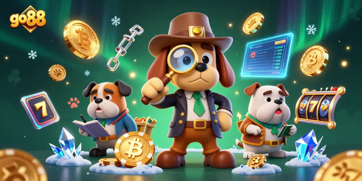 Join the thrilling adventure with go 88 as the detective dog finds poker clues and casino treasures.