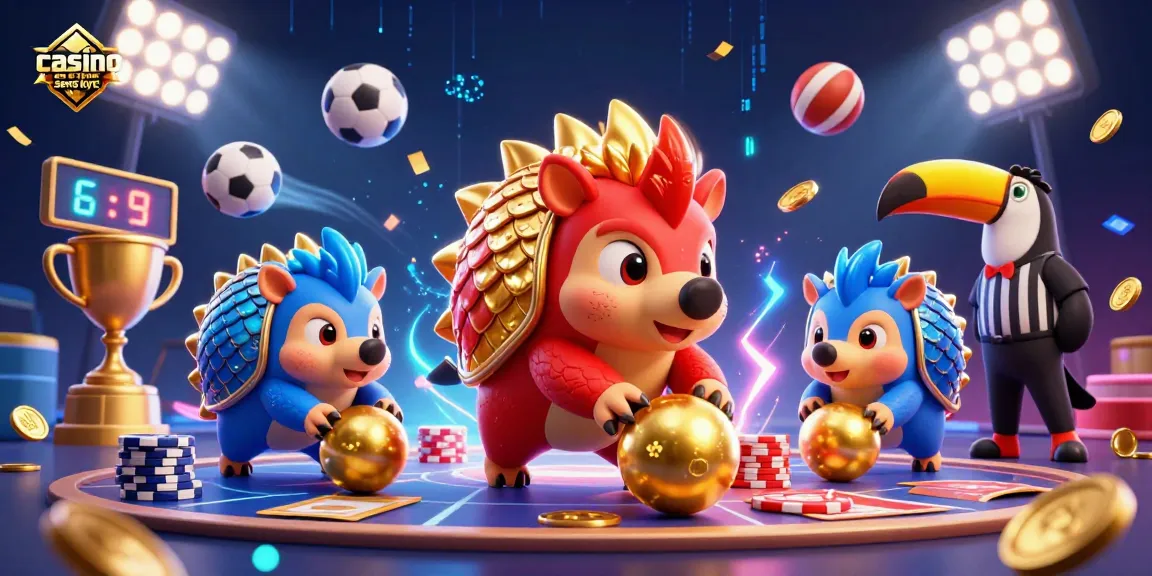 Jouez au casino en ligne sans KYC avec des pangolins rivaux et des éléments de jeu dynamiques.