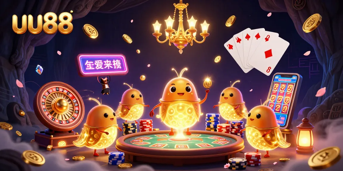 uu88 illuminates the cave casino, enhancing the gaming experience with dazzling lights and action.