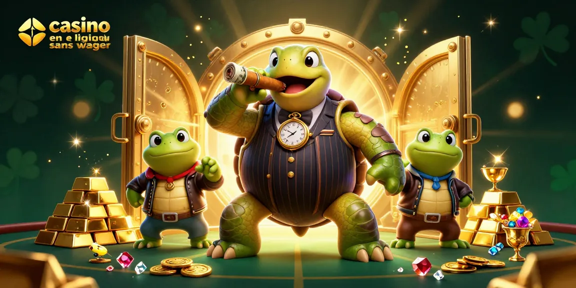 Profitez de l'expérience du casino en ligne sans wager avec une scène 3D animée et riche en détails.