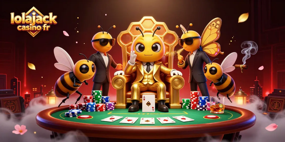 Experience the thrill of lolajack casino fr with this exciting 3D scene showcasing intense poker action.