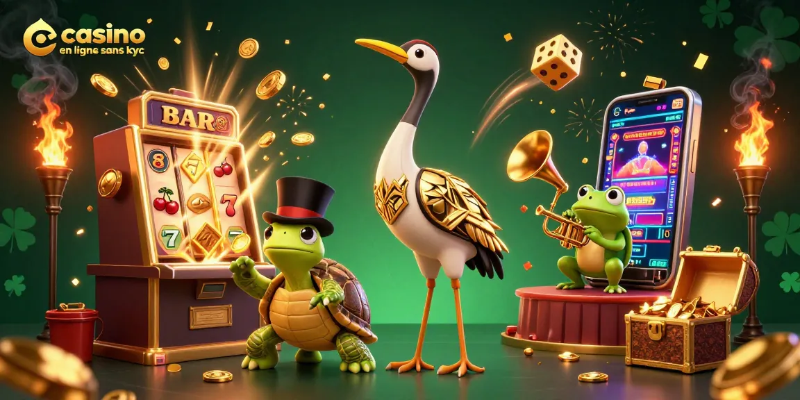 Jouez sur un casino en ligne sans KYC avec des éléments de jeu riches et un décor dynamique.