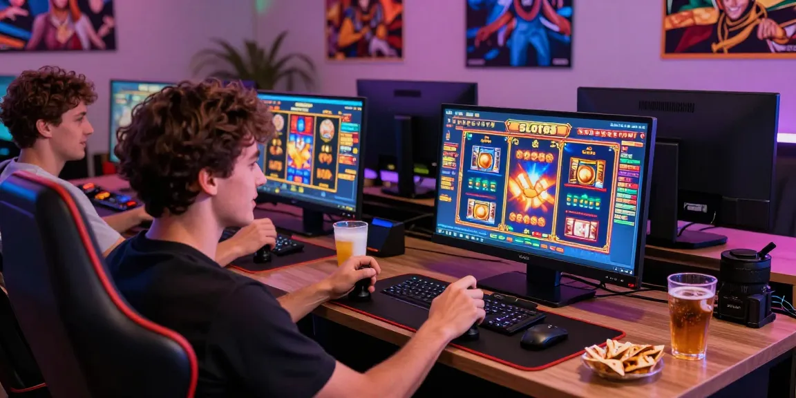 SLOT88 casino player excitedly engaging with vibrant online slot games
