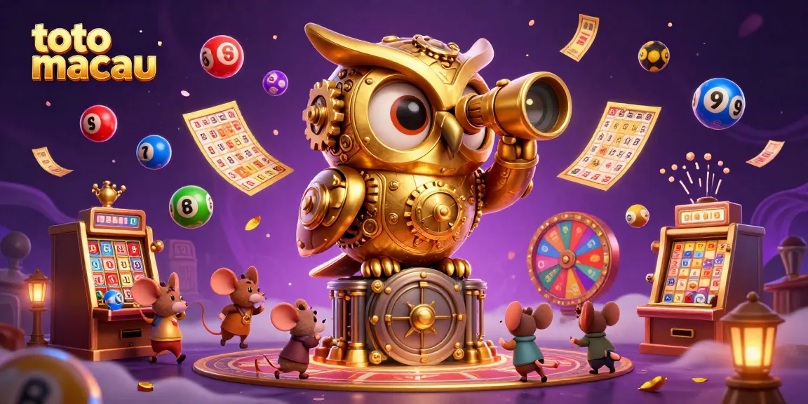 Mengalami keseruan toto macau dengan permainan lotere, bola berwarna cerah, dan simbol keberuntungan di kasino virtual.