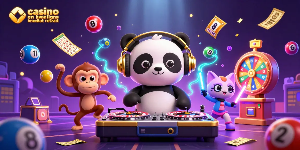 Jouez dans un casino en ligne immédiat retrait avec des personnages animés apportant énergie et amusement.