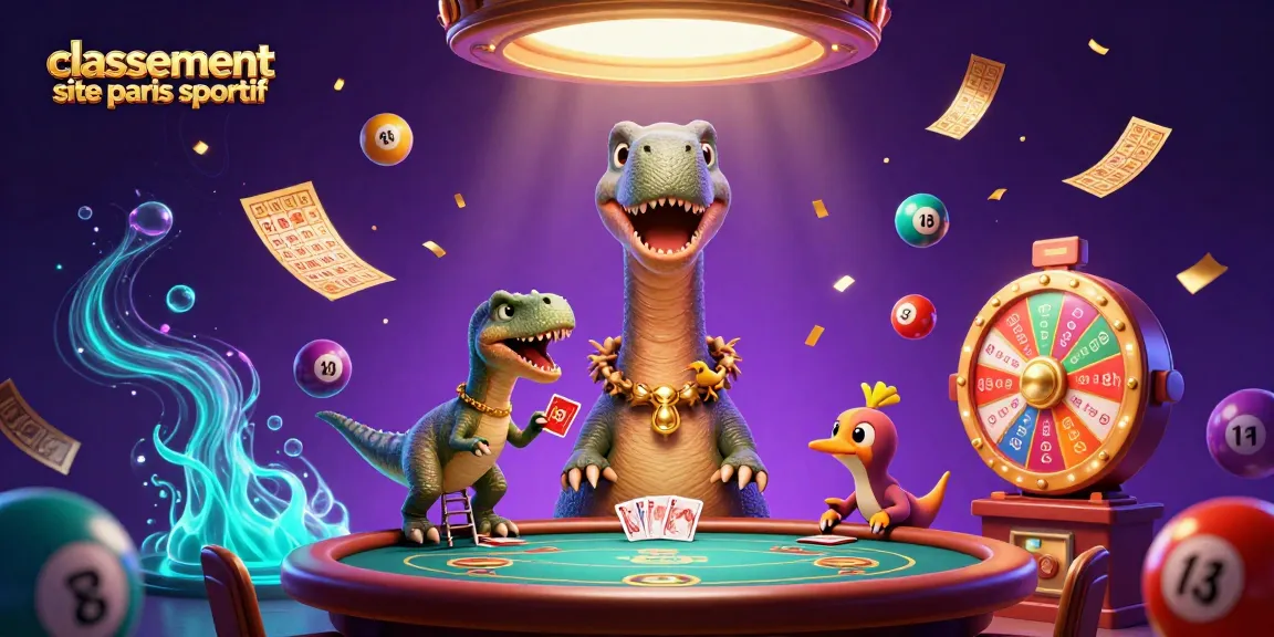 Découvrez le classement site paris sportif avec un brontosaurus amusant dans un casino dynamique et coloré.